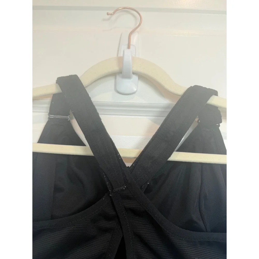 SHEFIT Ultimate Sports Bra Black High Impact Front Zip Adjustable Straps 110002